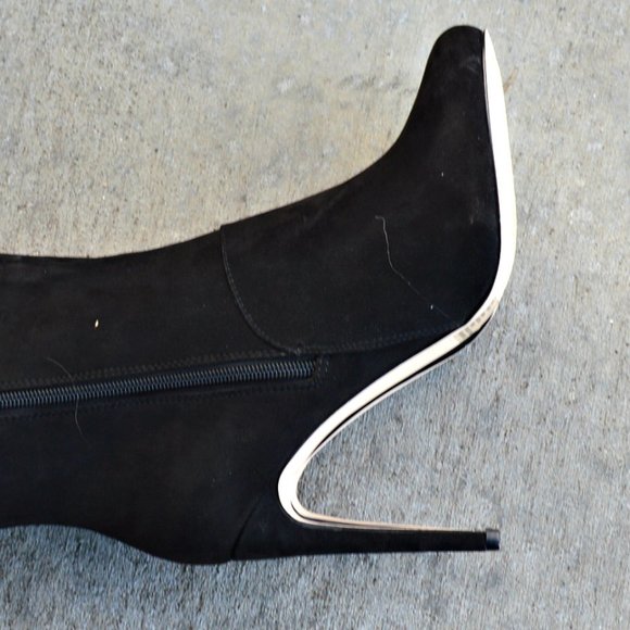 Boho High Heel Wide Top Boots w/ Laser Cut Outs - Picture 7 of 7